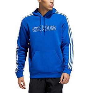 Adidas Hoodie Blue 3 Stripes